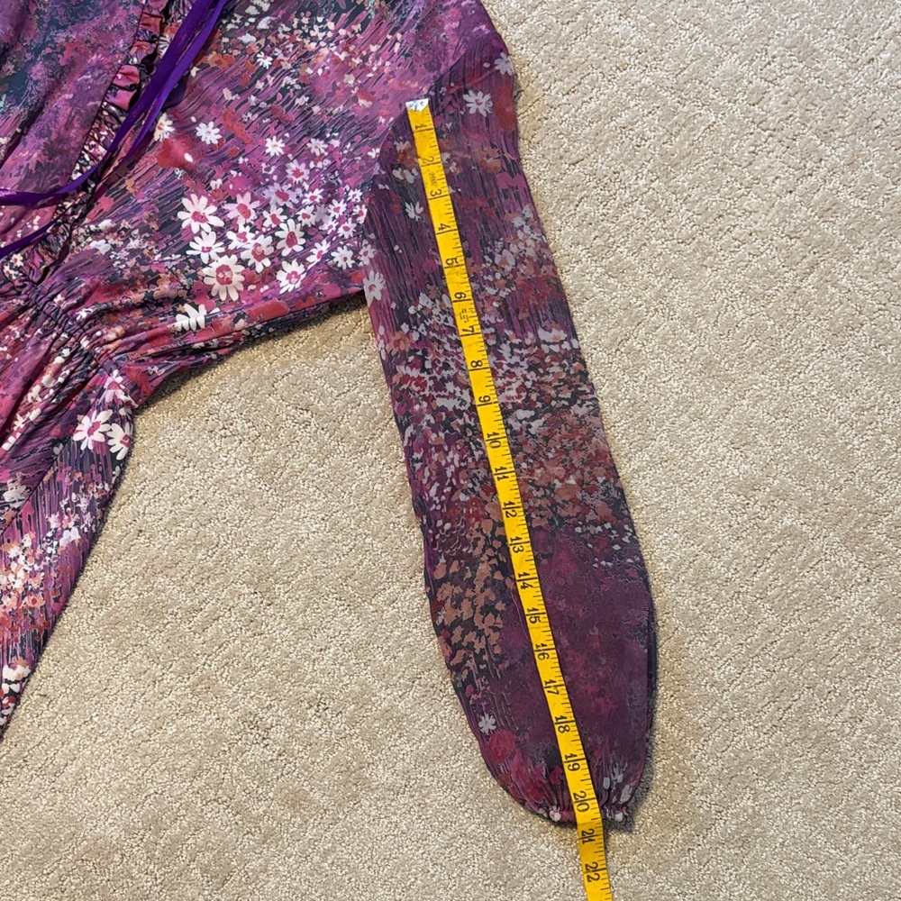 Floral Purple Vintage Women’s Casual Dress - Picture 6 of 7